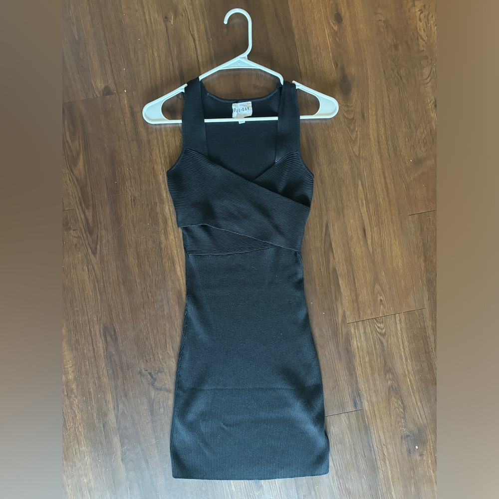 olive and oak black knit dress